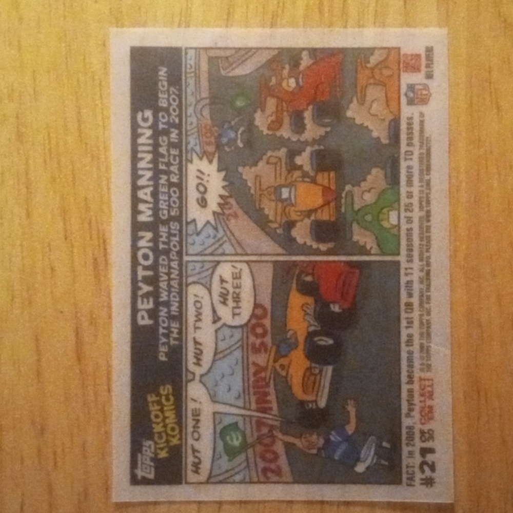 2009 Topps kickoff Komics number 21 of 30